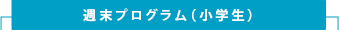 週末ワークショップ(年中〜小学生)